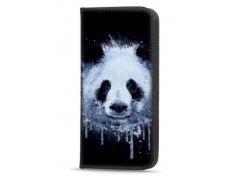 Etui portefeuille Panda imprimé pour Samsung S23