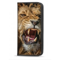 Etui portefeuille imprimé Lion pour Samsung S23 Ultra