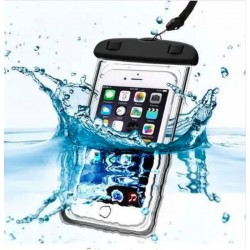 Pochette  Waterproof noir/transparente universelle pour smartphones