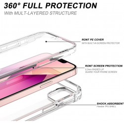 Coque intégrale 360 pour iPhone 15 protection avant et arrière