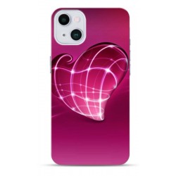 Coque Pink heart en gel pour iPhone 15