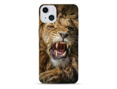 Coque Lion rugissant en gel pour iPhone 15