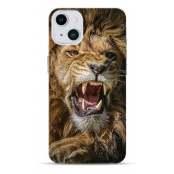 Coque Lion rugissant en gel pour iPhone 15