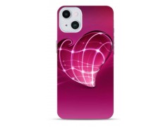 Coque pink heart en gel pour iPhone 15 plus