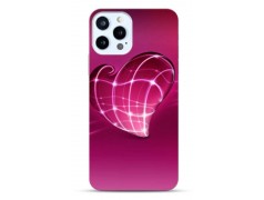 Coque Pink heart en gel pour iPhone 15 pro