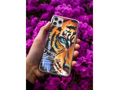 Coque Oeil de tigre en gel pour iPhone 15 pro max