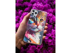 Coque Cat colors en gel pour iPhone 15 pro max