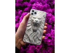 Coque lion rugissant en gel pour iPhone 15 pro