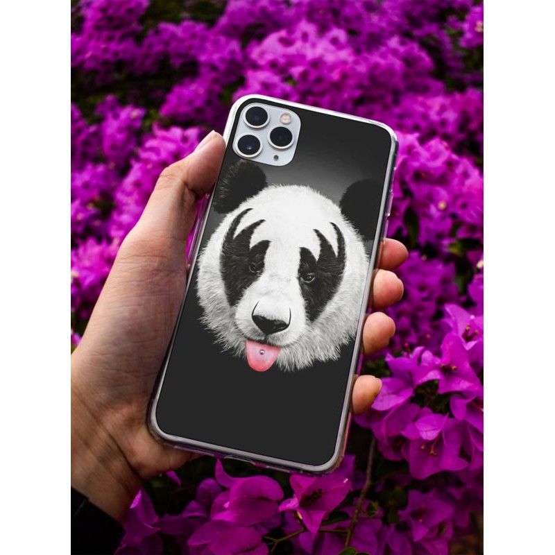 Coque crazy panda en gel pour iPhone 15 pro