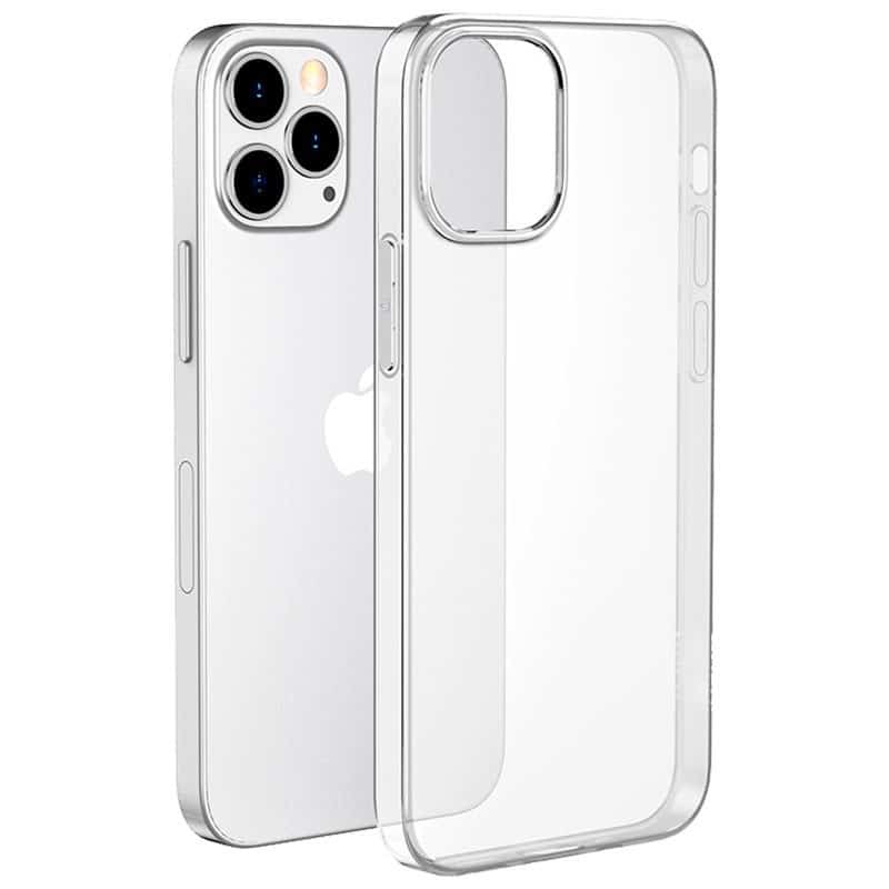 Coque silicone souple transparente pour iPhone 12