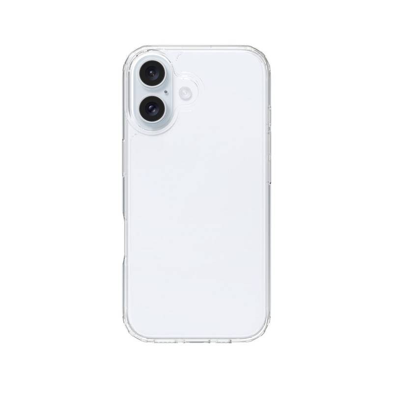 Coque silicone souple transparente pour iPhone 16