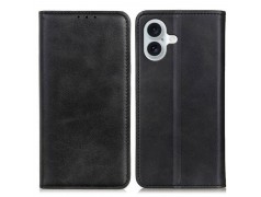 Etui portefeuille noir pour iPhone 16