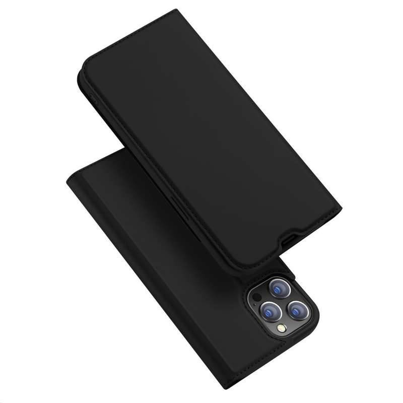 Etui portefeuille noir pour iPhone 16 pro