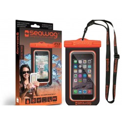 Pochette SEAWAG Waterproof noir orange universelle pour smartphone
