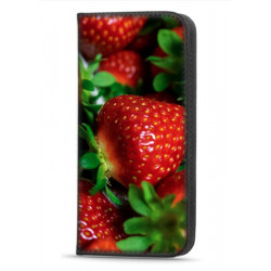 Etui portefeuille fraise pour Samsung Galaxy A36 5G