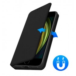 Etui portefeuille noir iPhone 16e et 17e