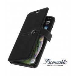Etui FACONNABLE noir pour iPhone 11 Pro Max