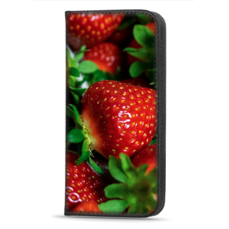Etui imprimé fraises pour Apple iPhone 16e Etui imprimé fraises pour Apple iPhone 16e