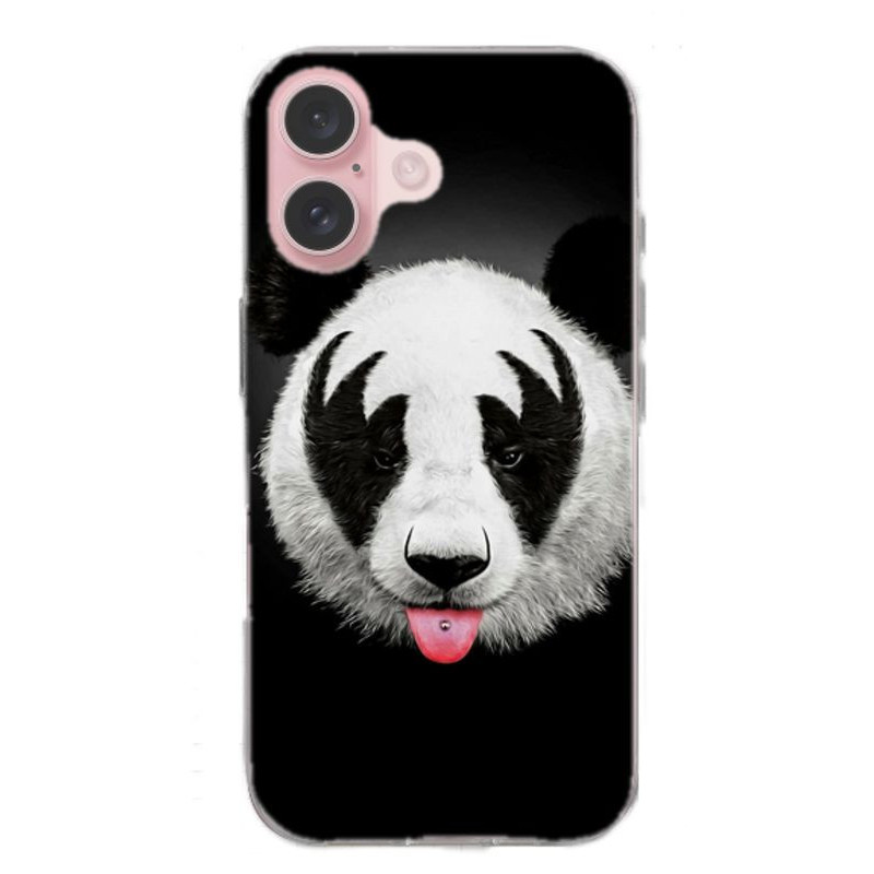 Coque Panda en gel pour iPhone 16 Coque Panda en gel pour iPhone 16