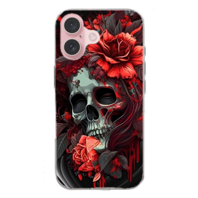 Coque Death en gel pour iPhone 16+ Coque Death en gel pour iPhone 16+