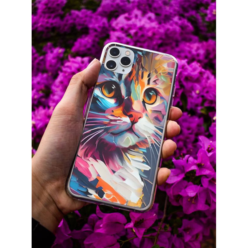 Coque Cat en gel pour iPhone 16 Pro