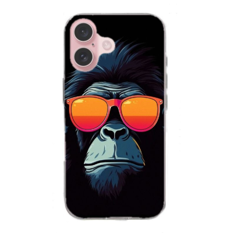 Coque Singe en gel pour iPhone 17 Coque Singe en gel pour iPhone 17