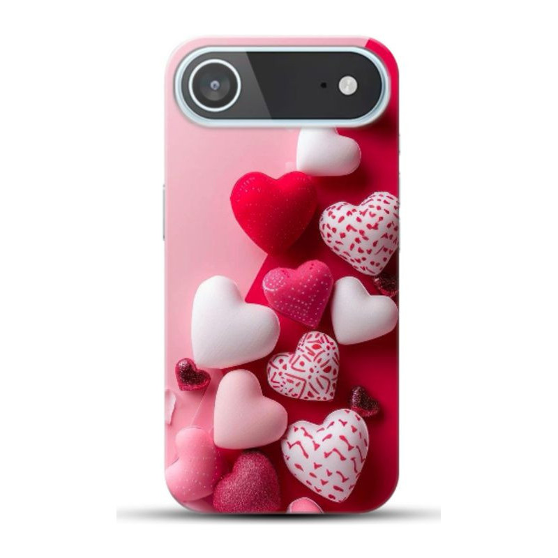 Coque Cœurs en gel pour iPhone 17 Air Coque Cœurs en gel pour iPhone 17 Air