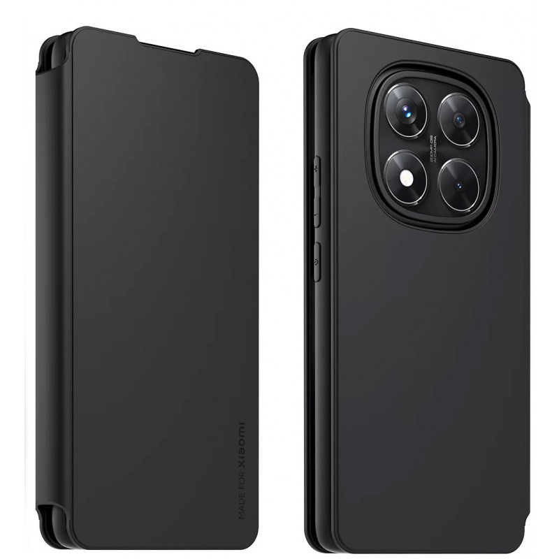 Etui portefeuille noir pour Xiaomi redmi note 15 Pro+ 5G