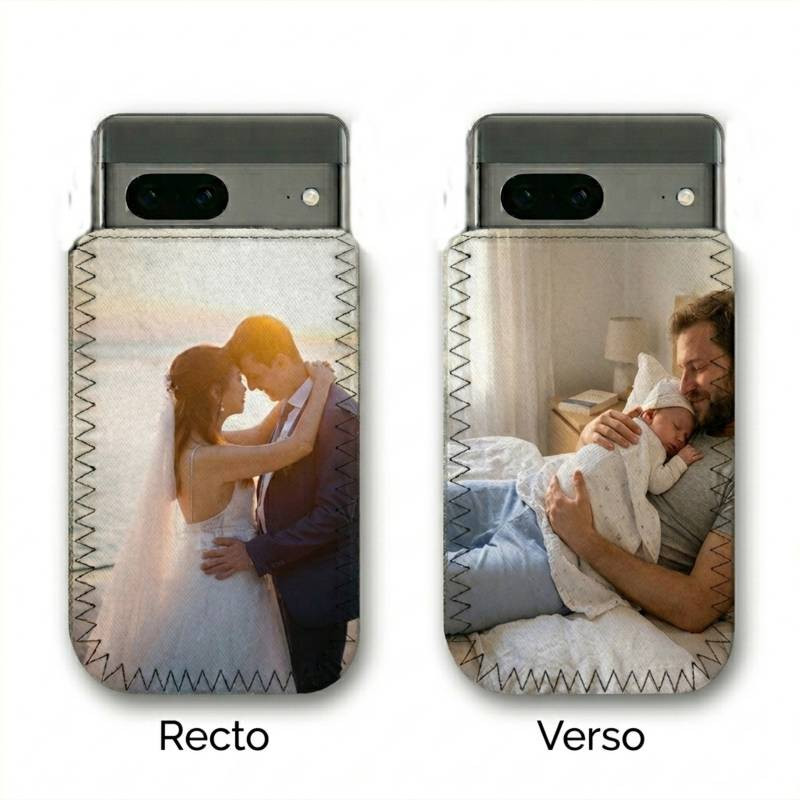 Pochette personnalisée Recto / Verso pour smartphone