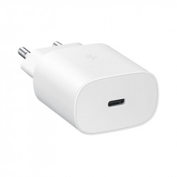 Chargeur rapide Samsung 25W blanc avec port USB-C, référence EP-T2510NWEGEU