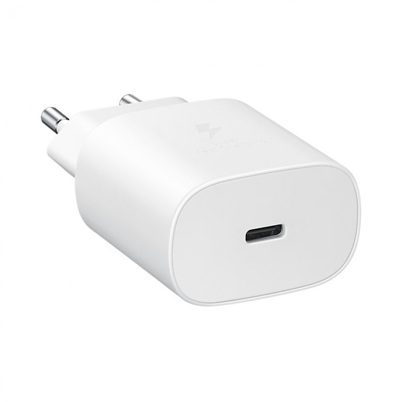 Chargeur rapide Samsung 25W blanc avec port USB-C, référence EP-T2510NWEGEU