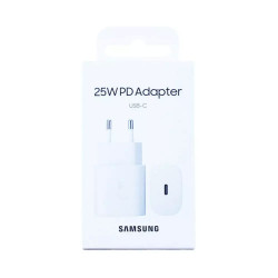 Chargeur originalSamsung 25W blanc : prise secteur USB-C rapide