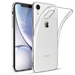 Coque silicone souple transparente pour iPhone Xr