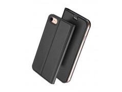 Etui portefeuille noir pour iPhone 8+