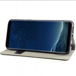 Etui portefeuille noir pour Samsung galaxy S8+