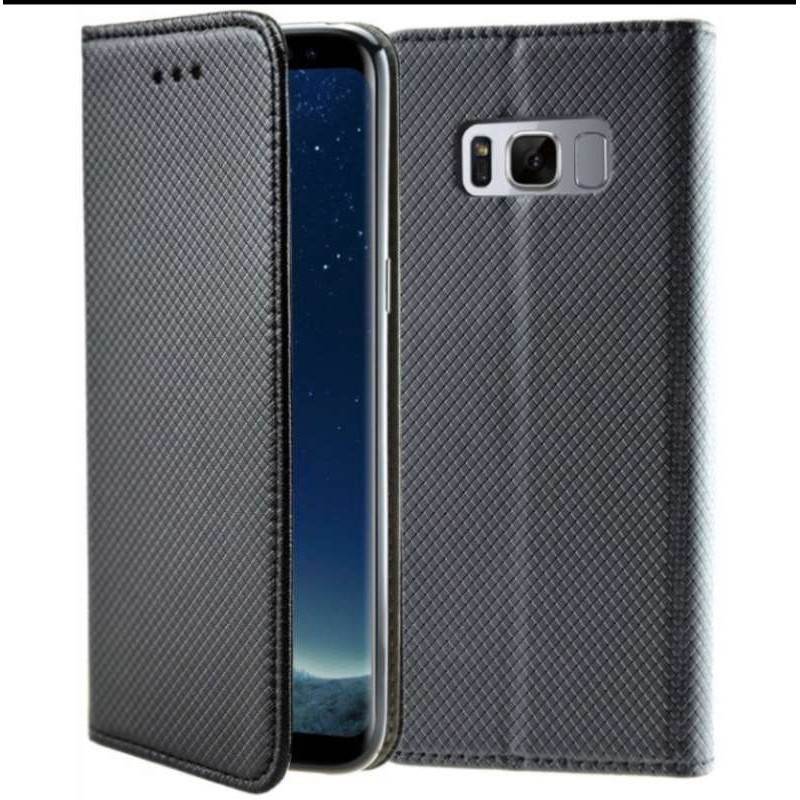 Etui portefeuille noir pour Samsung S8+