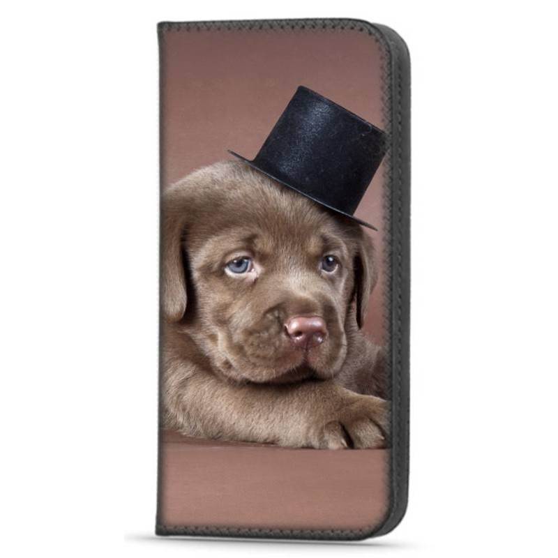 Etui portefeuille Dog pour Samsung Galaxy A12
