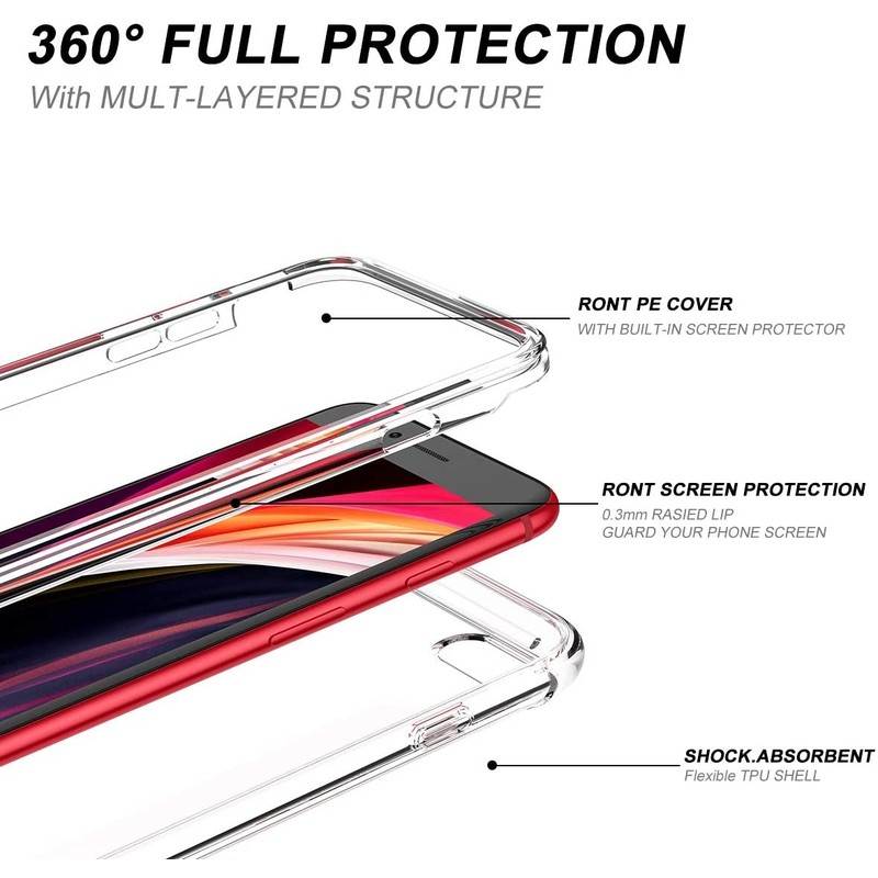 Coque intégrale 360 pour iPhone SE 2022 protection avant arrière
